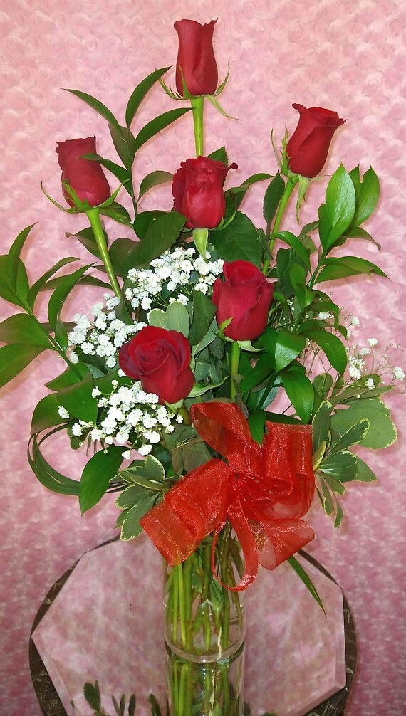 Half Dozen Red Roses