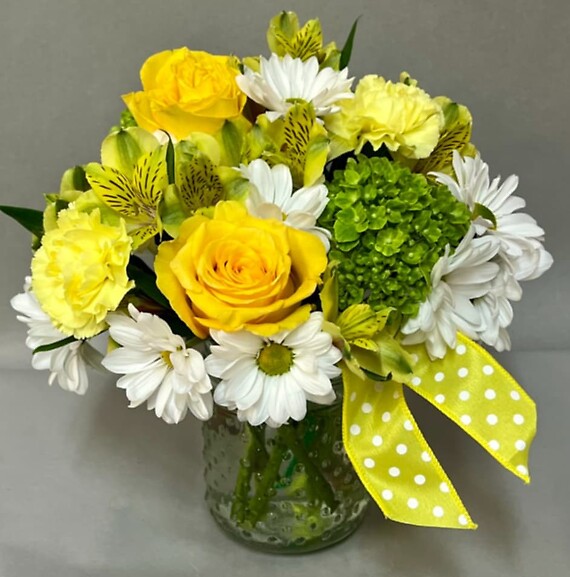 Yellow Springtime Arrangement